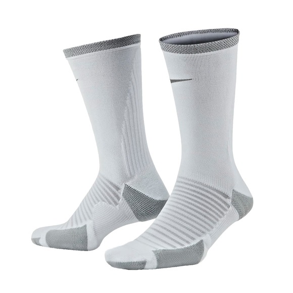 Nike Spark Running Cushioned Crew Socks White Men 10-11.5  W 11.5-13  CU7200-100 - Picture 1 of 6